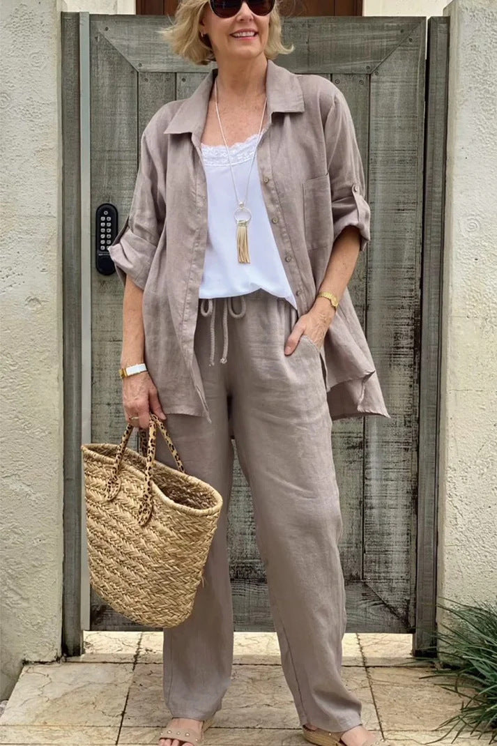 Women's Shirt Suit 2025 Casual Urban Suit