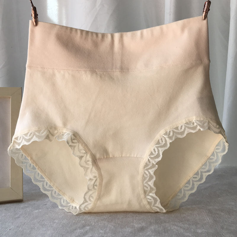 long-staple cotton panties female cotton high-waisted abdominal seamless ladies