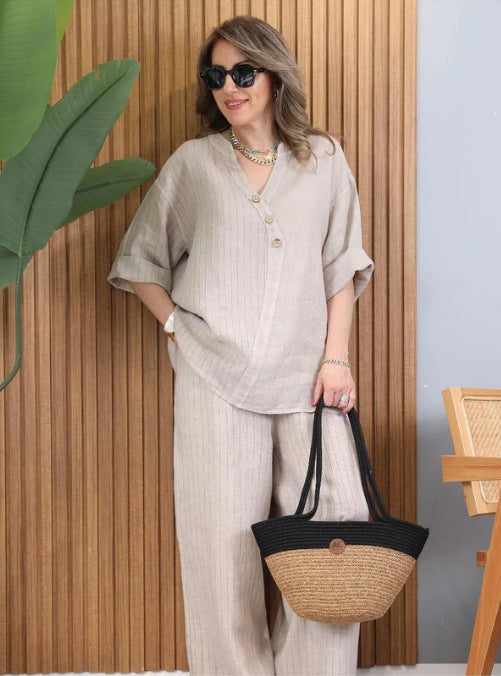 New casual top trousers two-piece suit women