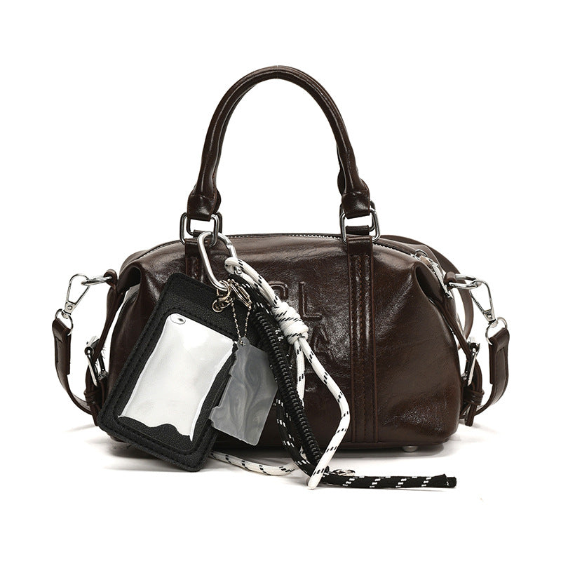 Vintage Trend Niche Tote Boston Pillow Bag Female