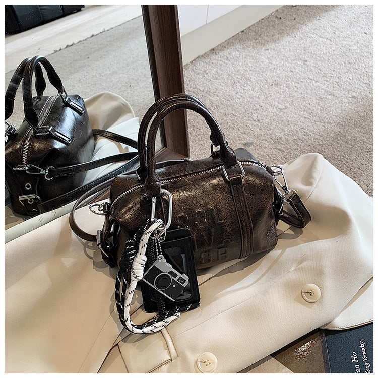 Vintage Trend Niche Tote Boston Pillow Bag Female