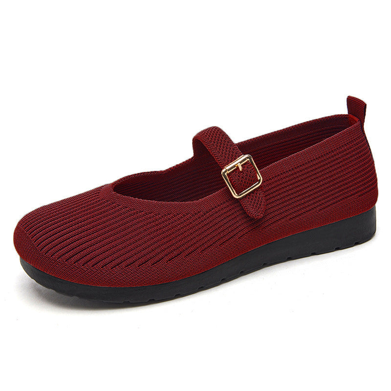 Spring shallow mouth polyurethane lightweight casual shoes soft sole not tired feet shoes