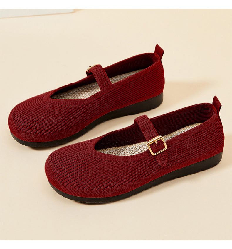 Spring shallow mouth polyurethane lightweight casual shoes soft sole not tired feet shoes