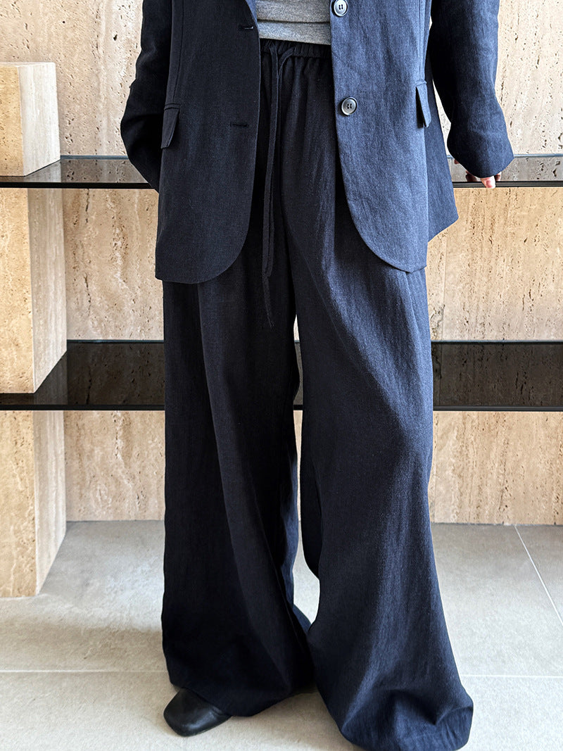 Senior sense of wear linen suit jacket women 2025 spring cotton linen small suit