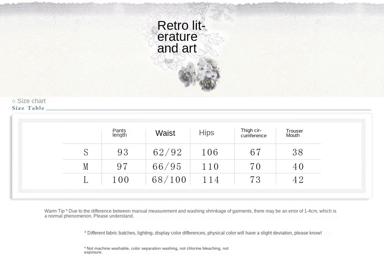 New cotton and linen women's pants, loose and versatile, slim sand-washed linen bloomers